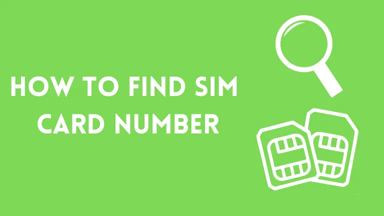 How to Find Sim Card Number All Networks