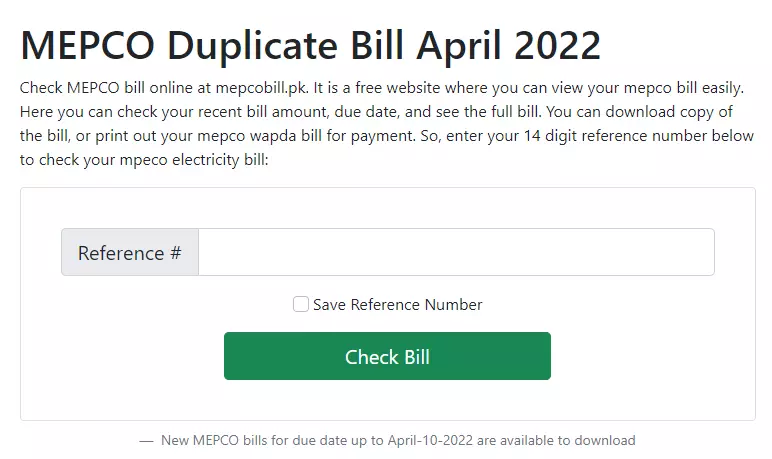 how to check electricity bill online