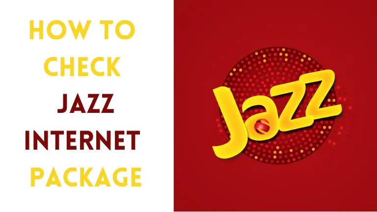 how to check jazz internet package
