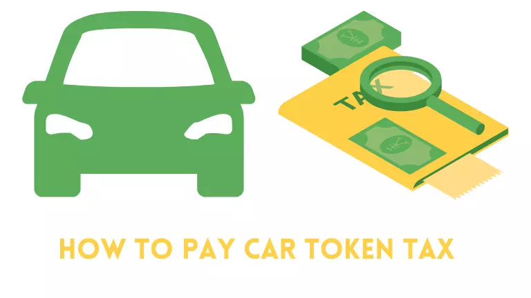 how to pay car token tax online