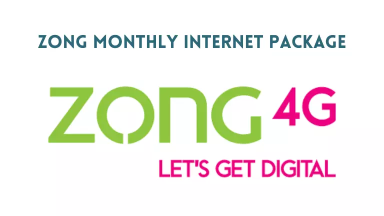 zong monthly 40gb internet package