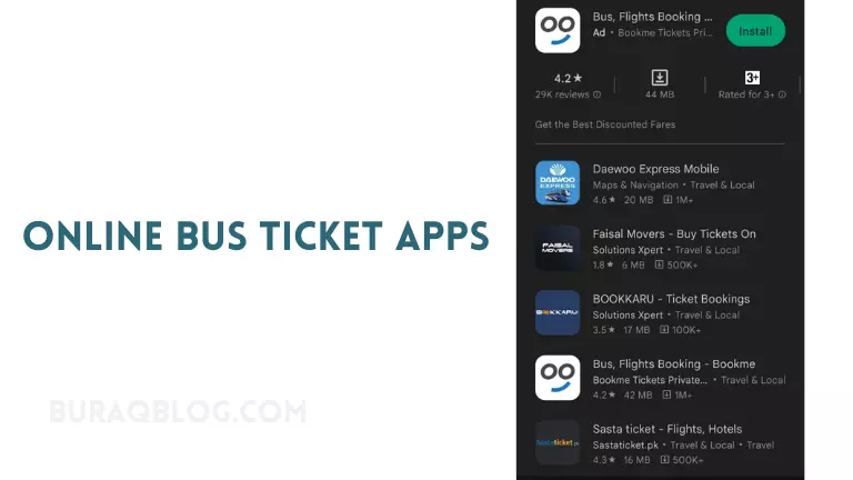 How to book Bus ticket online Pakistan step by step Guide