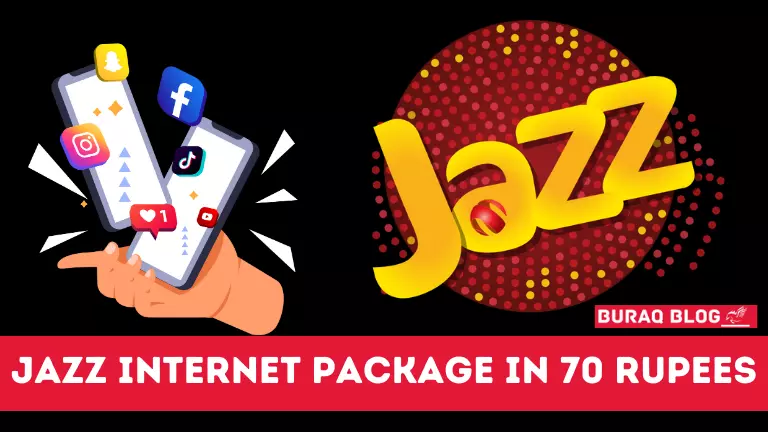 Jazz Internet Package in 70 Rupees
