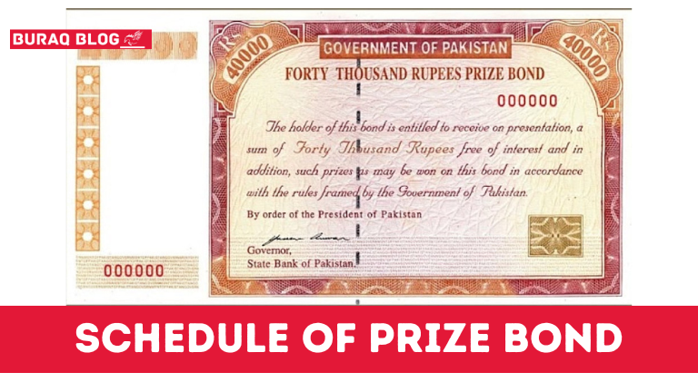 Schedule of Prize Bond