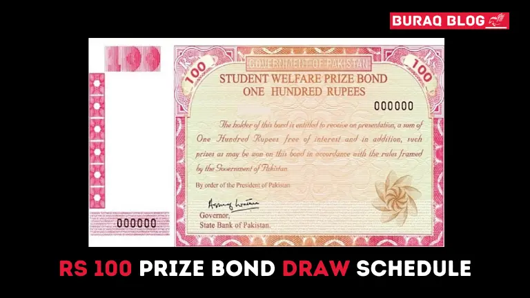 100 Prize Bond Schedule