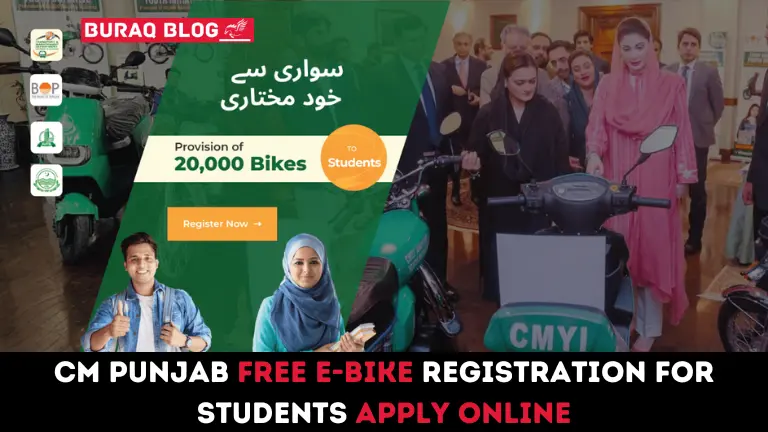 CM Punjab Free E-Bike Registration for Students